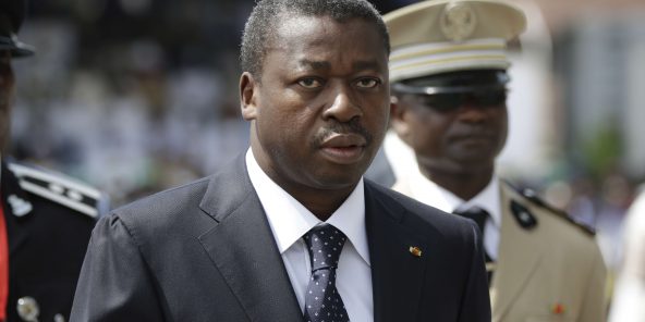 Le président togolais Faure Gnassingbé au Nigeria, le 29 mai 2015. © Sunday Alamba/AP/SIPA