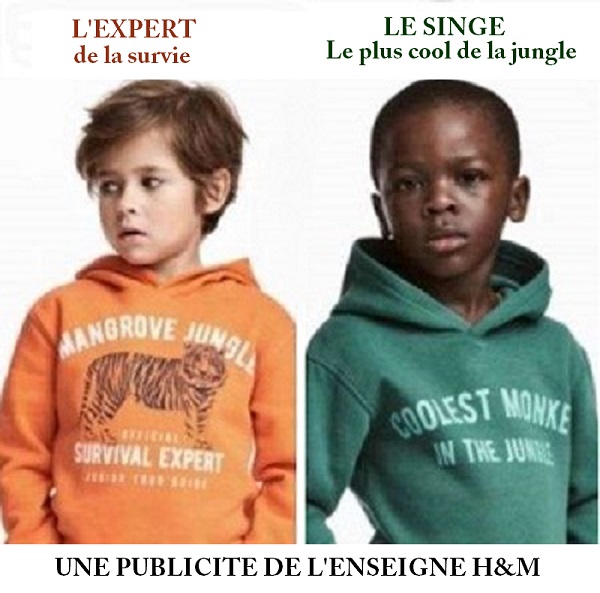 H & M : Le Noir est-il un singe ?