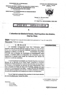 Centrafrique : Le vrai/faux coup d'êtat déjoué serait un mensonge organisé