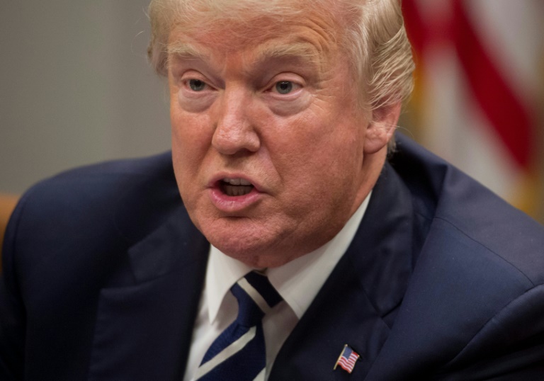 Le président américain Donald Trump, le 11 janvier 2018 à Washington / © AFP / SAUL LOEB Le président américain Donald Trump, le 11 janvier 2018 à Washington / © AFP / SAUL LOEB