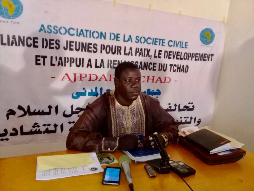 Le président de l’Alliance des Jeunes pour la Paix, le Développement et l’Appui à la Renaissance (AJPDAR-Tchad), Mahamat El-Mahadi Abderamane. Alwihda Info