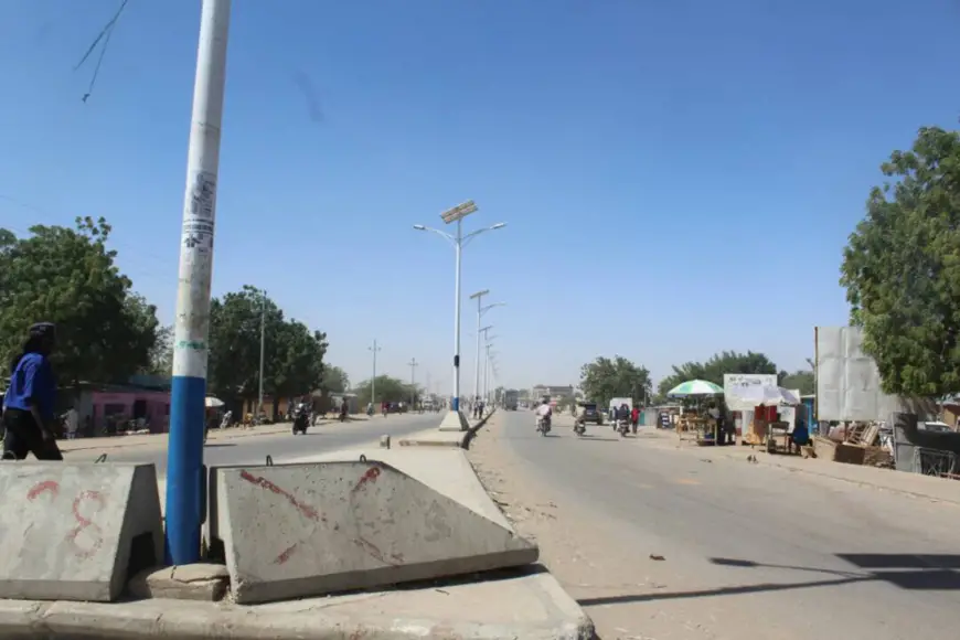 Une rue déserte ce lundi à N'Djamena. Alwihda Info
