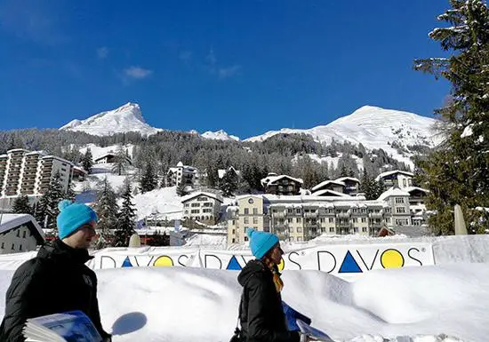 The View of Davos where the 2018 World Economic Forum is held from January 23 to 26. (Photo: CFP)