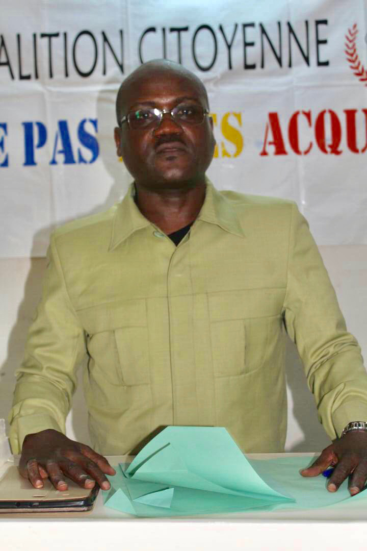 Le président de la Coalition « Touche Pas À Mes Acquis », Mahamat Digadimbaye. Alwihda Info Le président de la Coalition « Touche Pas À Mes Acquis », Mahamat Digadimbaye. Alwihda Info