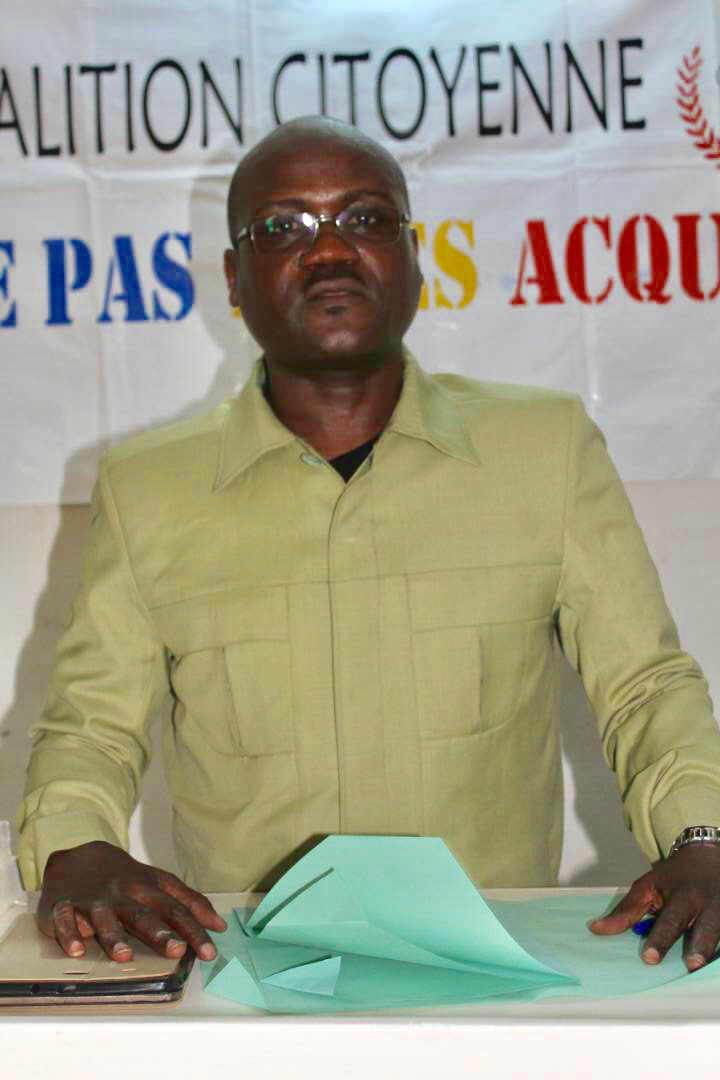 Le président de la Coalition « Touche Pas À Mes Acquis », Mahamat Digadimbaye. Alwihda Info