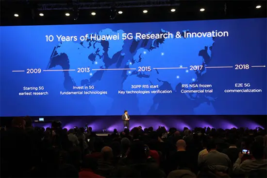 Huawei revealed its latest 5G devices in Barcelona, Spain on February 25, 2018. (Photo: Jiang Bo & Zhao Yongxin)
