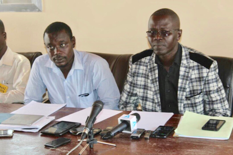 Le président de l’UJR lors d’un point de presse à N’Djamena. Photo : Alwihda Info Le président de l’UJR lors d’un point de presse à N’Djamena. Photo : Alwihda Info