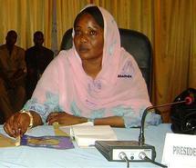 Mme Mariam Altahir , Secrétaire d'Etat et SG du MPS de la commune de N’Djaména.