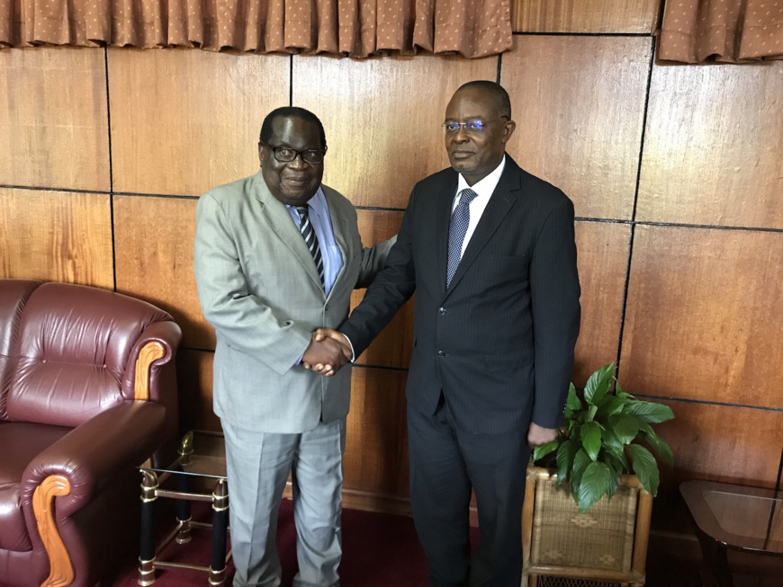 (De gauche à droite): L'Honorable Dr. Goodall Gondwe, ministre des Finances du Malawi et Dr. Ini Urua, vice-président principal, Relations pays et investisseurs de l'AFC