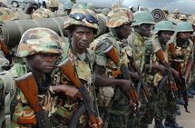 Des soldats Ougandais de l'Union Africaine. Des soldats Ougandais de l'Union Africaine.