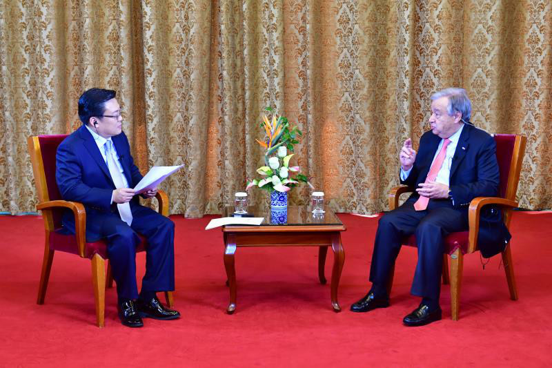 Guterres: China is the pillar of multilateralism of the world Guterres: China is the pillar of multilateralism of the world
