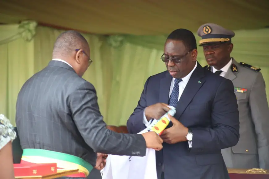 Le président Makysall et le maire de Brazzaville, Roger Okemba