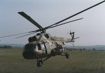 Un hélicoptère russe Mi8 de l'Eufor.