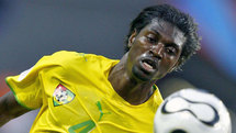 Le joueur Adebayor de la séléction togolaise. Le joueur Adebayor de la séléction togolaise.
