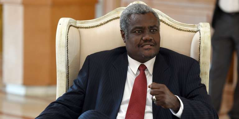 Le chef de la diplomatie tchadienne Moussa Faki Mahamat en juillet 2014, à Hammamet, en Tunisie. CRÉDITS : FETHI BELAID/AFP Le chef de la diplomatie tchadienne Moussa Faki Mahamat en juillet 2014, à Hammamet, en Tunisie. CRÉDITS : FETHI BELAID/AFP
