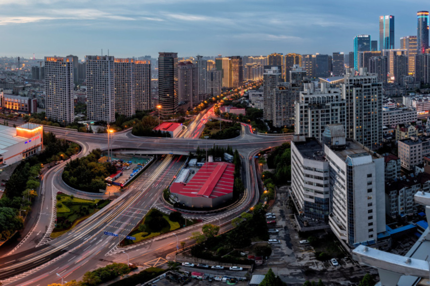 A bird's eye view of Qingdao. (Photo from People’s Daily online)