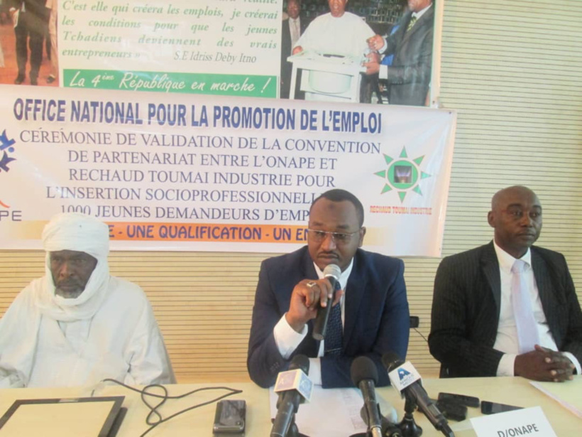 Tchad : Signature d’une convention entre l’ONAPE et l’Industrie Réchaud Toumai pour la création de 1000 emplois Tchad : Signature d’une convention entre l’ONAPE et l’Industrie Réchaud Toumai pour la création de 1000 emplois