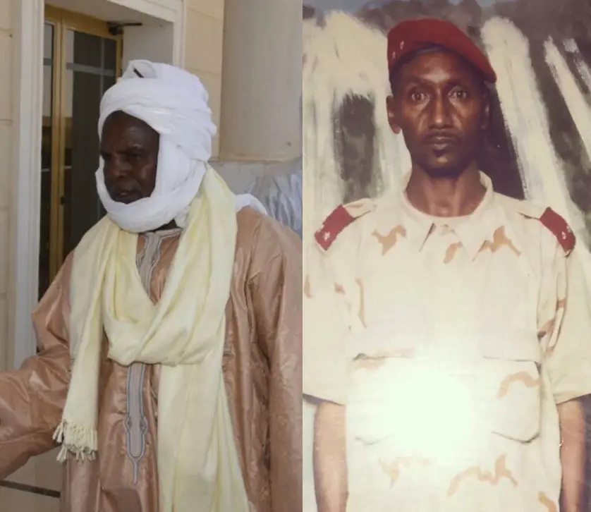 Le chef de canton Mourdia, Oumar Chidi Sougoumi (gauche) et le chef de canton Haouda, Général Mahamat Abdallah Kébir (droite).