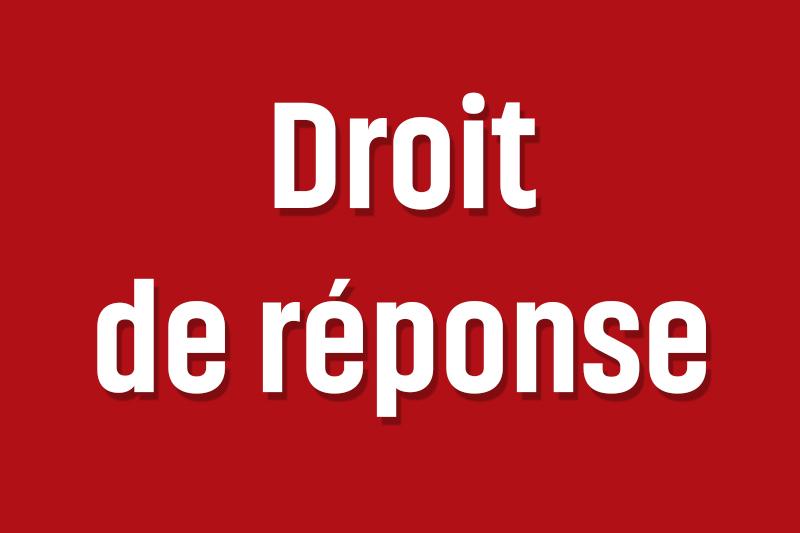 Droit de réponse Droit de réponse