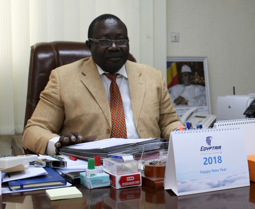 Le Colonel Mahamat Adjam, Directeur général de l’Autorité d’Aviation Civile du Tchad.