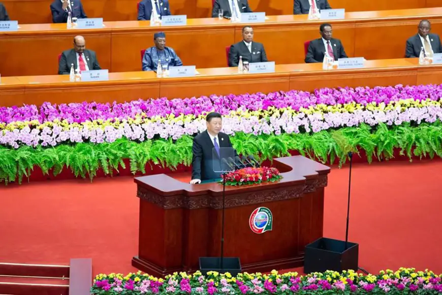 Le président Xi Jinping, à l'ouverture du 3ème forum de coopération Chine-Afrique.