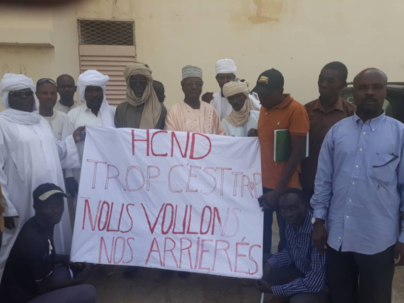 Tchad : sit-in d’ex-agents du HCND à N’Djamena  Tchad : sit-in d’ex-agents du HCND à N’Djamena