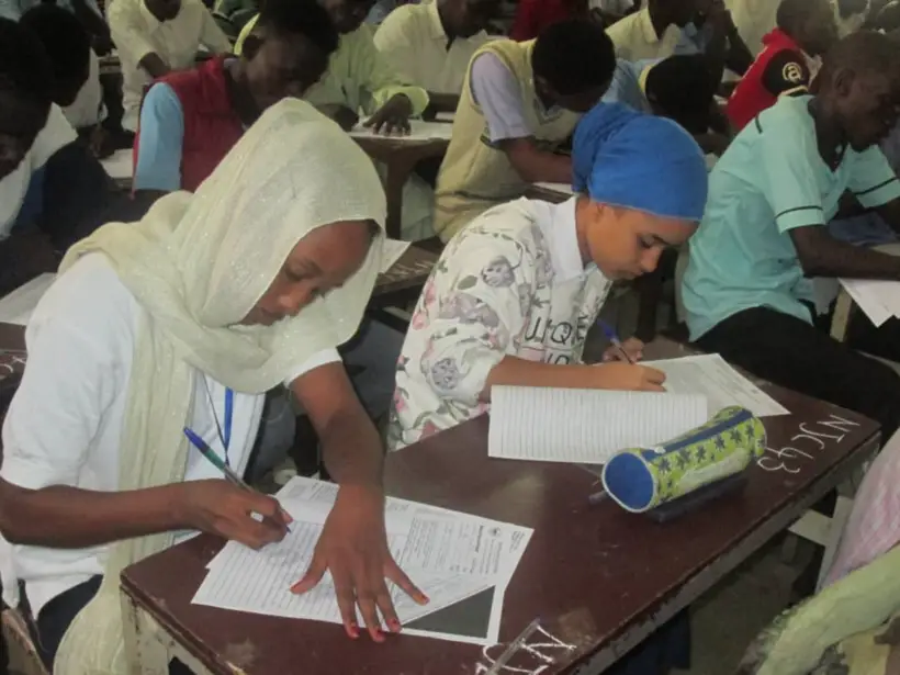 Des lycéennes dans une salle d’examen à N’djamena. AlWihda Info/archives
