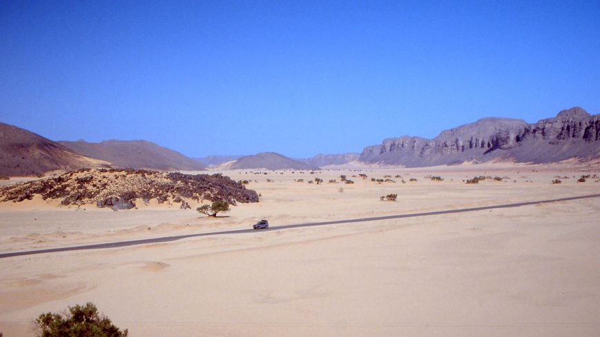 La route transsaharienne. Crédits : DR