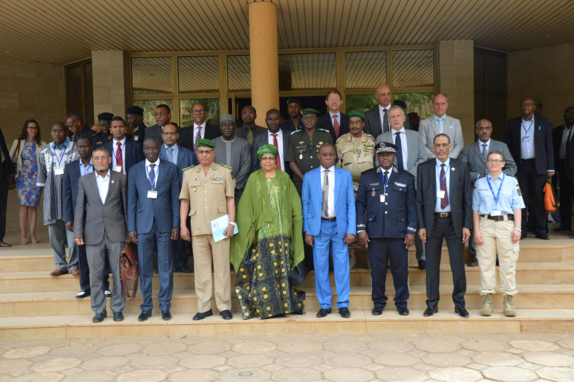 Les participants à un atelier à Niamey sur l’operationnalisation de la police du G5 Sahel. Crédits : G5 Sahel.