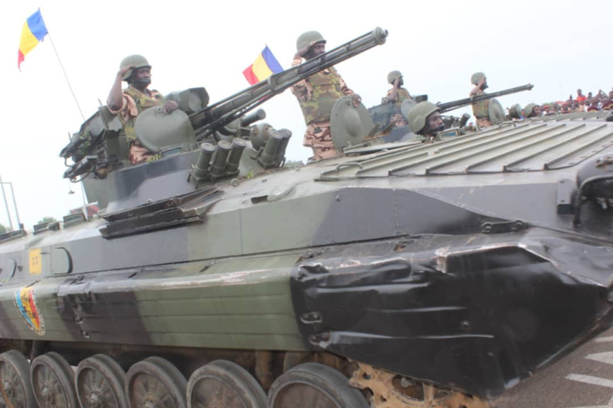 Un véhicule blindé de l'armée tchadienne. © Alwihda Info