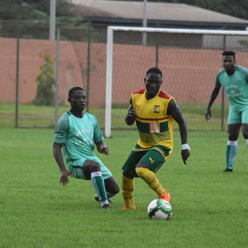 Un match de foot entre l'équipe tchadienne et camerounaise. © DR Un match de foot entre l'équipe tchadienne et camerounaise. © DR