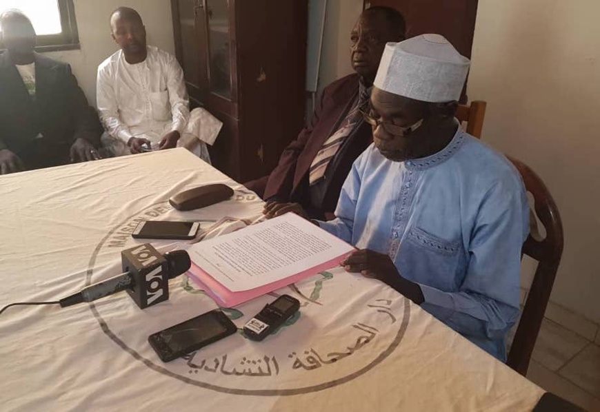 Point de presse de la CPDC ce samedi 22 décembre à N'Djamena. © CPDC Point de presse de la CPDC ce samedi 22 décembre à N'Djamena. © CPDC