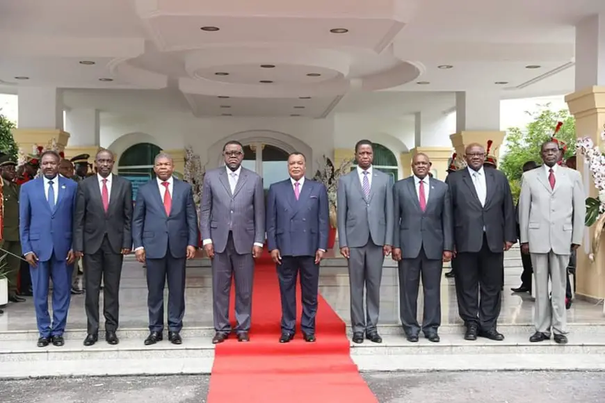Les chefs d'Etat et de gouvernement présents à Brazzaville.