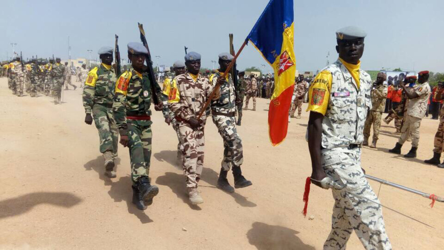 Des militaires tchadiens lors d'un défilé. © Alwihda Info Des militaires tchadiens lors d'un défilé. © Alwihda Info