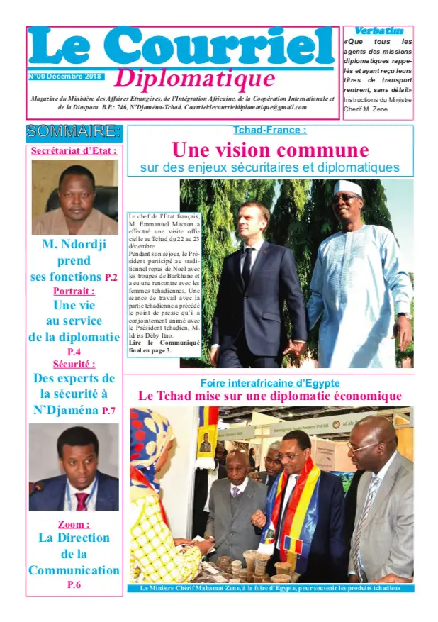 Tchad : Le ministère des Affaires étrangères lance un magazine