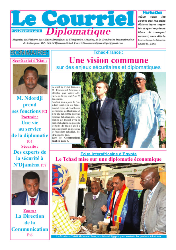 Tchad : Le ministère des Affaires étrangères lance un magazine Tchad : Le ministère des Affaires étrangères lance un magazine