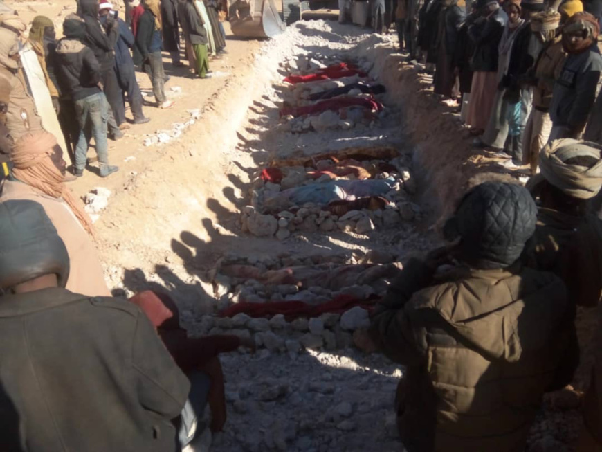 Des victimes d'affrontements intercommunautaires enterrées au Tchad. © Alwihda Info Des victimes d'affrontements intercommunautaires enterrées au Tchad. © Alwihda Info