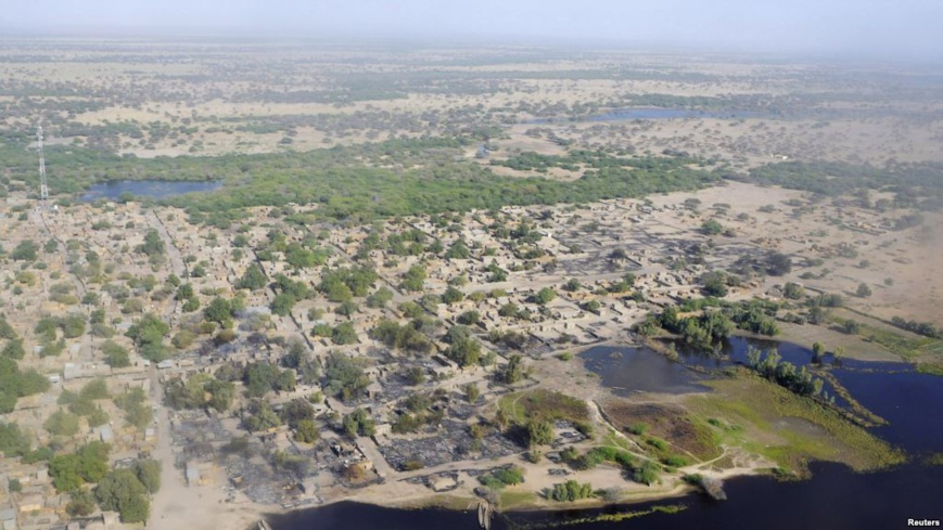 Village de Ngouboua, sur le lac Tchad, attaqué par Boko Haram, fév. 2015. (REUTERS/Madjiasra Nako)
