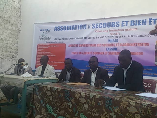 Lancement d'une offre de formation professionnelle gratuite par l'association "secours et bien être" (ASBE) au Tchad. © Alwihda Info