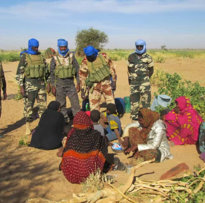 Des soldats tchadiens au Mali. © DR