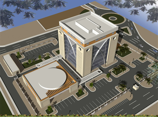 La maquette de construction de la Trésorerie générale à N'Djamena. © Al Manna La maquette de construction de la Trésorerie générale à N'Djamena. © Al Manna