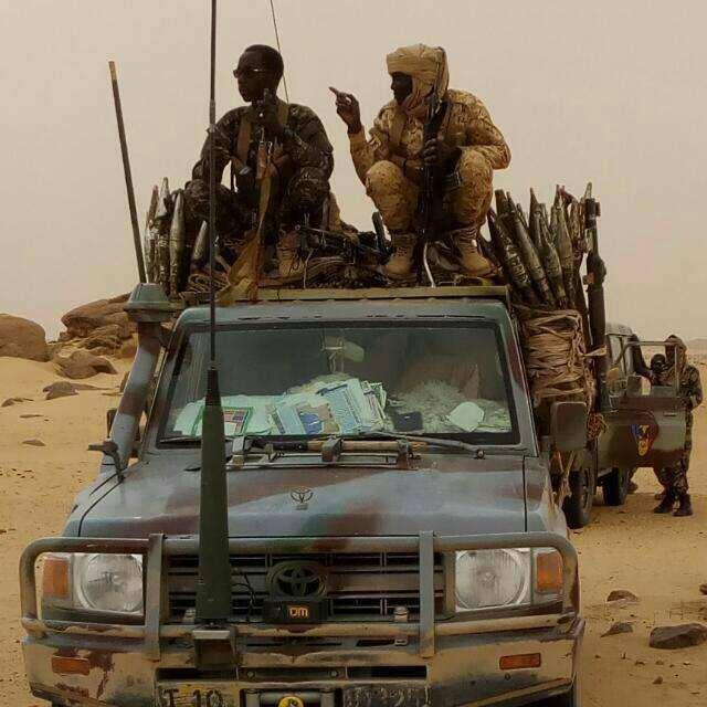 Des militaires tchadiens en opération au nord. © Alwihda Info