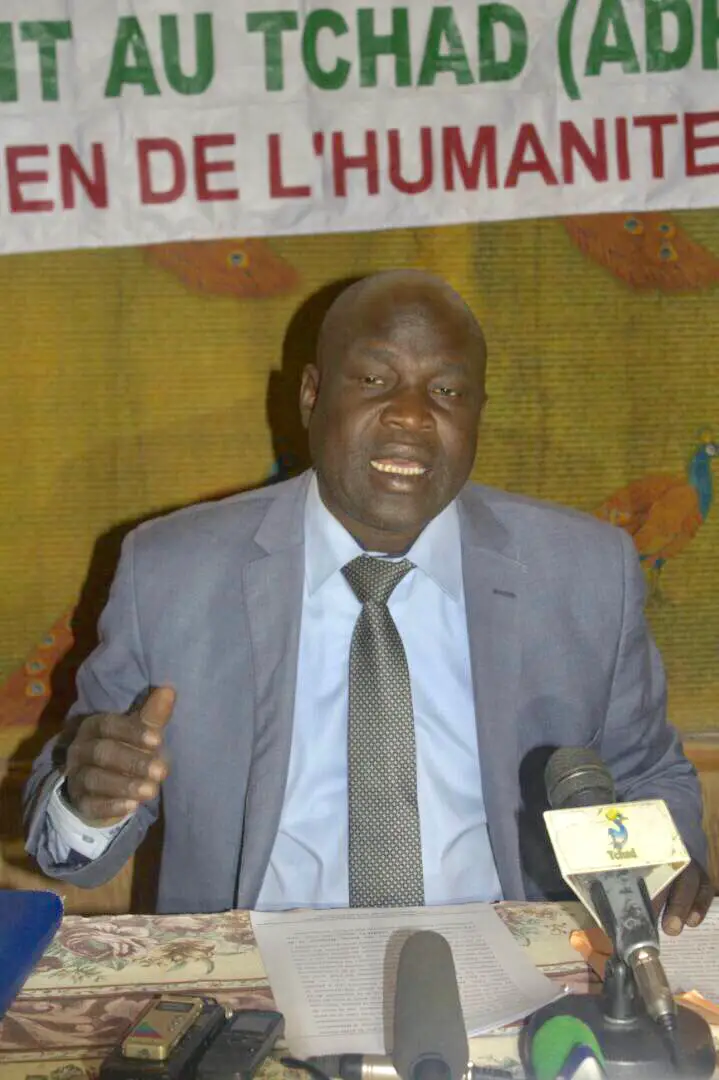 Le secrétaire général de l’Alliance des Défenseurs des Droits Humains et de l’Environnement au Tchad (ADHET), Abba Daoud Nandjede. © Alwihda Info
