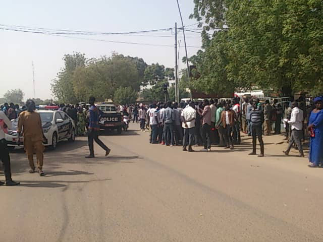 Tchad : manifestation devant le rectorat de N'Djamena Tchad : manifestation devant le rectorat de N'Djamena