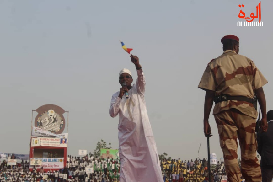 Meeting du président Idriss Déby ce vendredi 15 février à N'Djamena. © Alwihda Info Meeting du président Idriss Déby ce vendredi 15 février à N'Djamena. © Alwihda Info