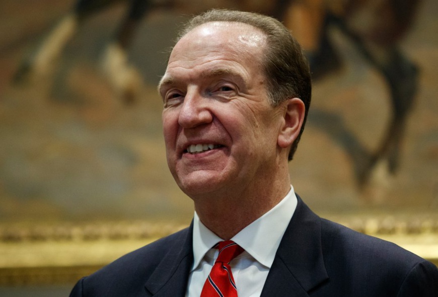 David Malpass à l’annonce de sa nomination par le président Trump à la tête de la Banque mondiale (© Evan Vucci/AP Images)