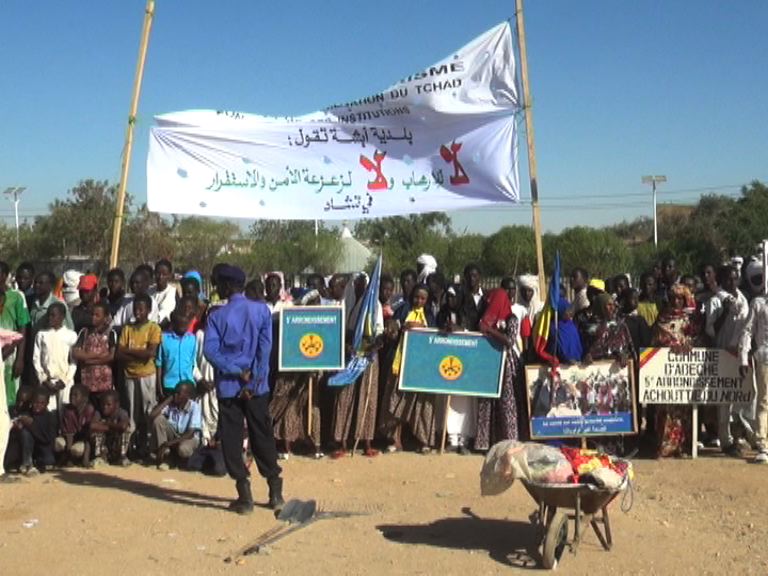 Tchad : une marche de soutien à l'armée à Abéché, ce mardi 19 février 2019. © Alwihda Info