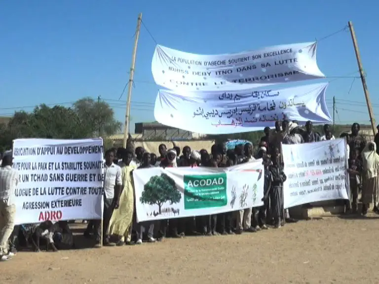 Tchad : une marche de soutien à l'armée à Abéché, ce mardi 19 février 2019. © Alwihda Info