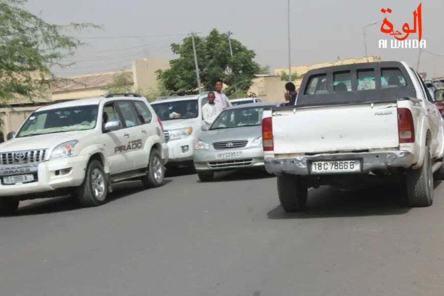 Circulation routière à N'Djamena. © Alwihda Info