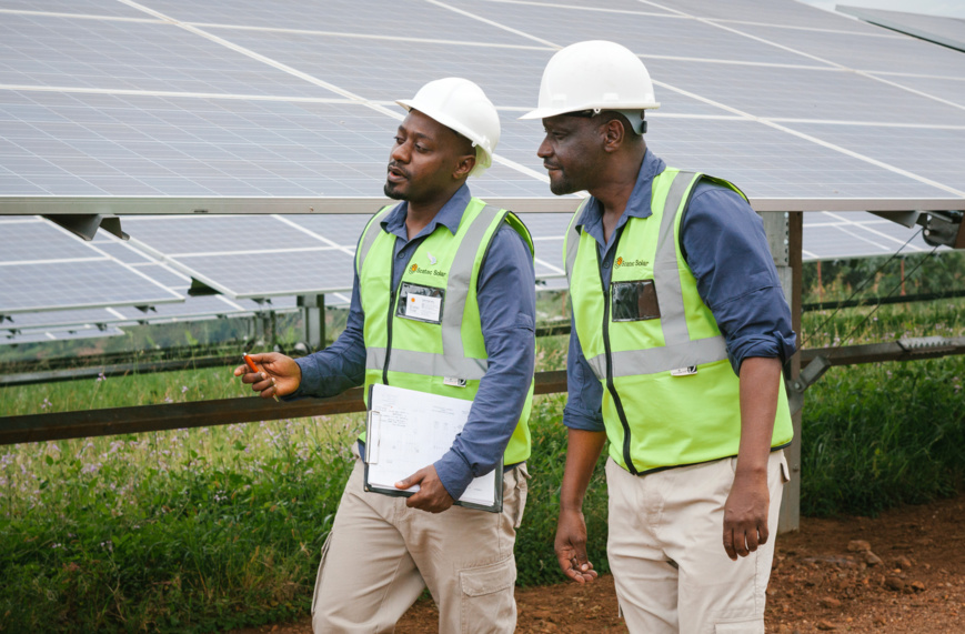 Un champ d’éoliennes au Rwanda (Power Africa). © DR Un champ d’éoliennes au Rwanda (Power Africa). © DR